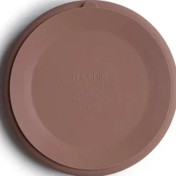 Assiette à compartiments en silicone avec ventouse Cloudy mauve