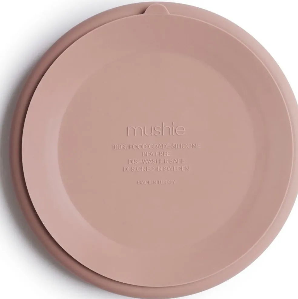 Assiette à compartiments en silicone avec ventouse Blush