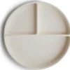 Assiette à compartiments en silicone avec ventouse Ivory