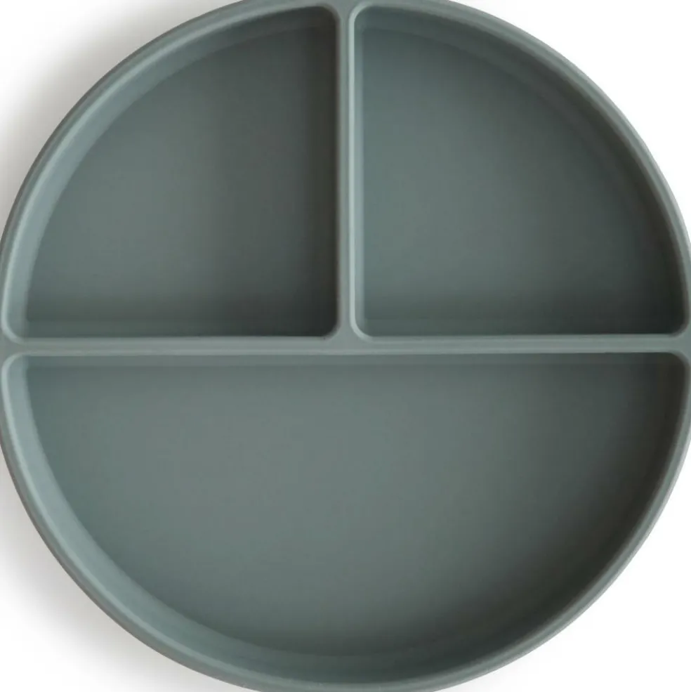 Assiette à compartiments en silicone avec ventouse Dried thyme