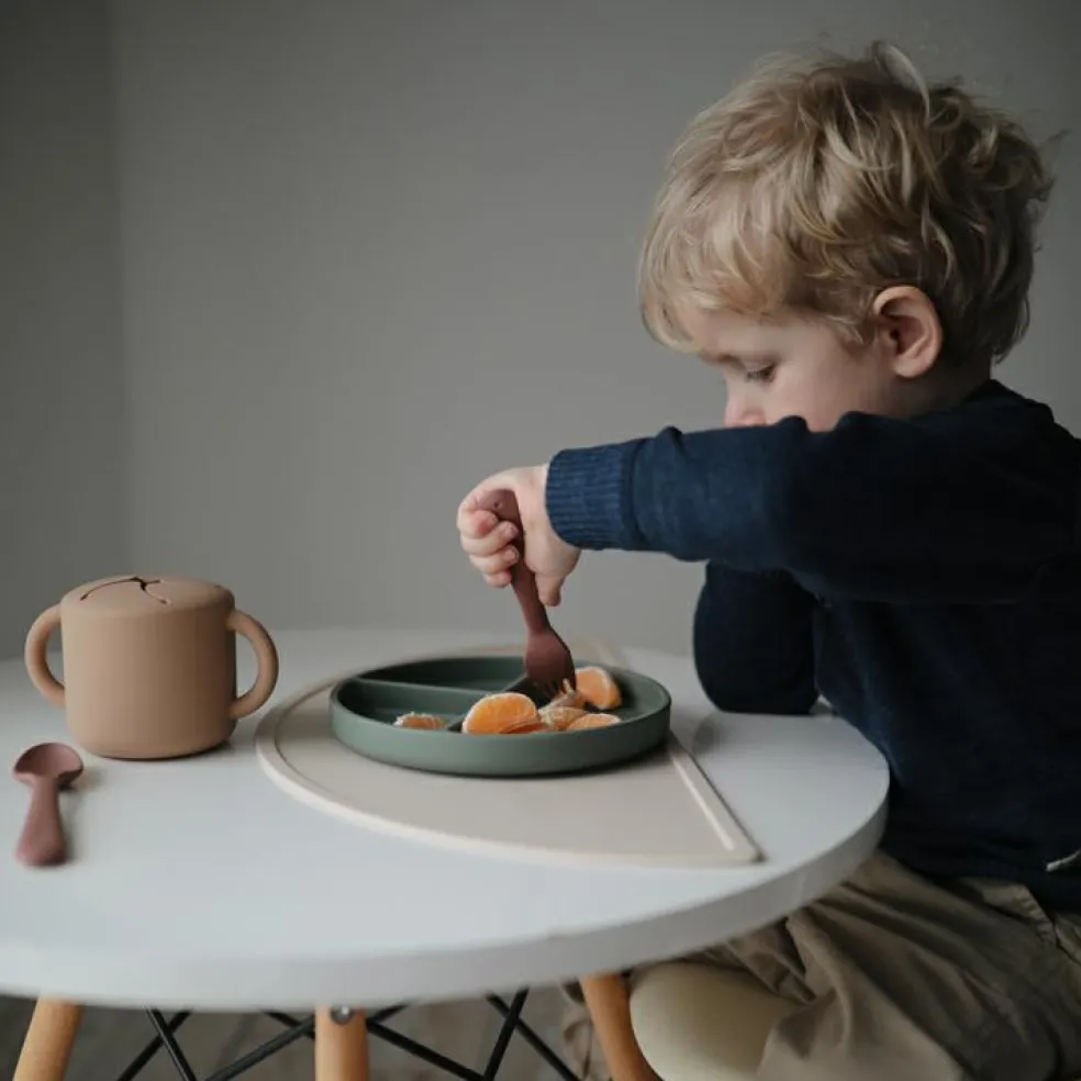 Assiette à compartiments en silicone avec ventouse Dried thyme