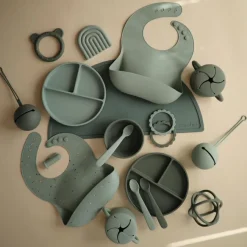 Assiette à compartiments en silicone avec ventouse Dried thyme