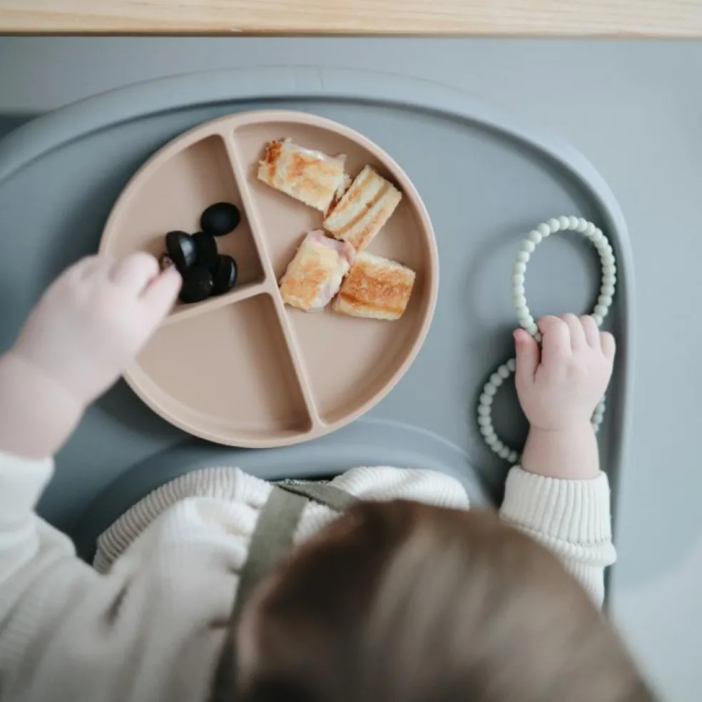 Assiette à compartiments en silicone avec ventouse Natural