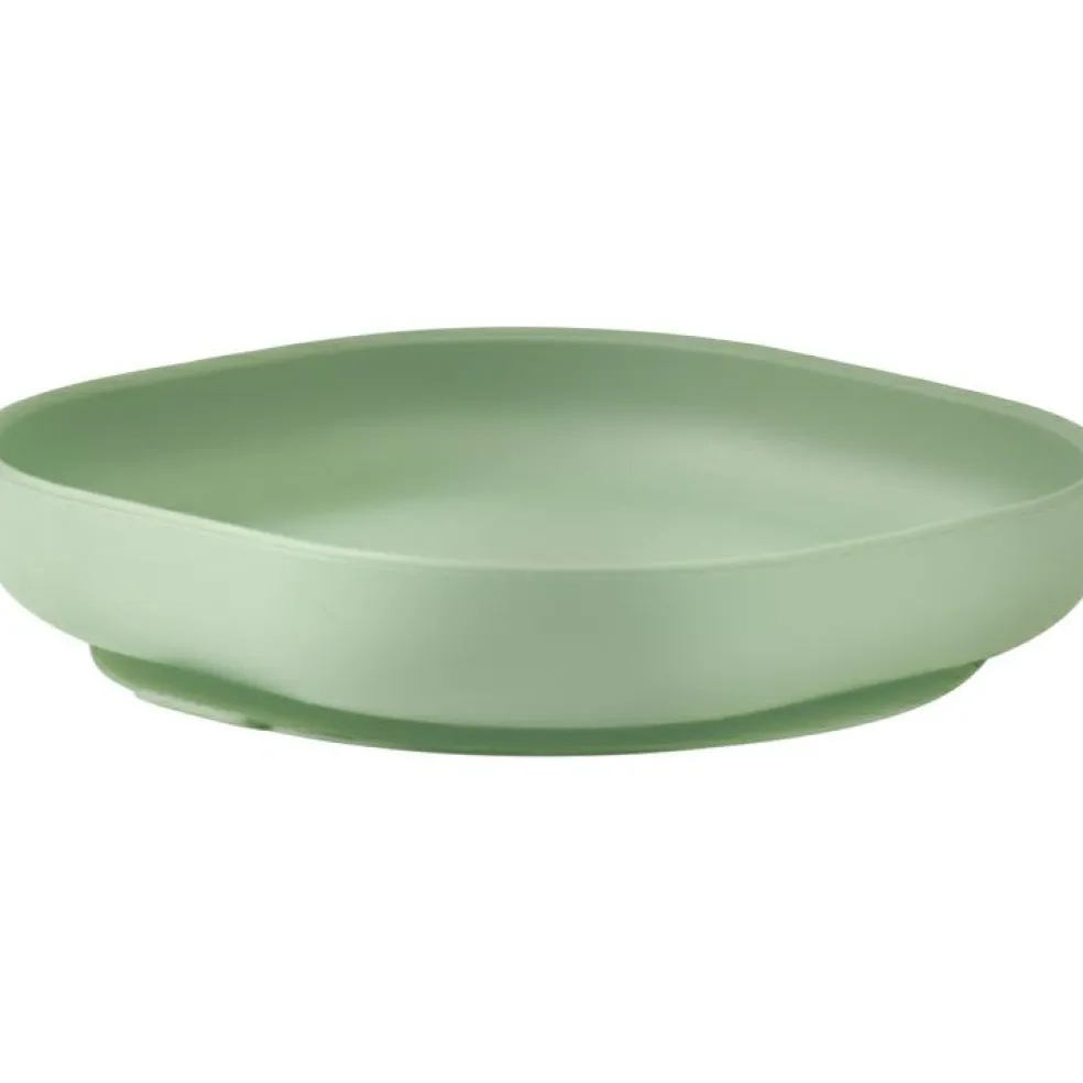 Assiette à ventouse en silicone Vert sauge