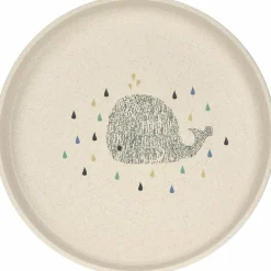 Assiette plate baleine Little Water