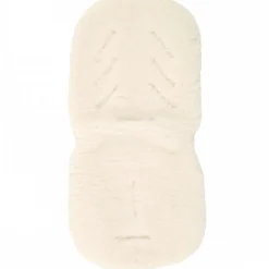 Assise en peau d'agneau blanche