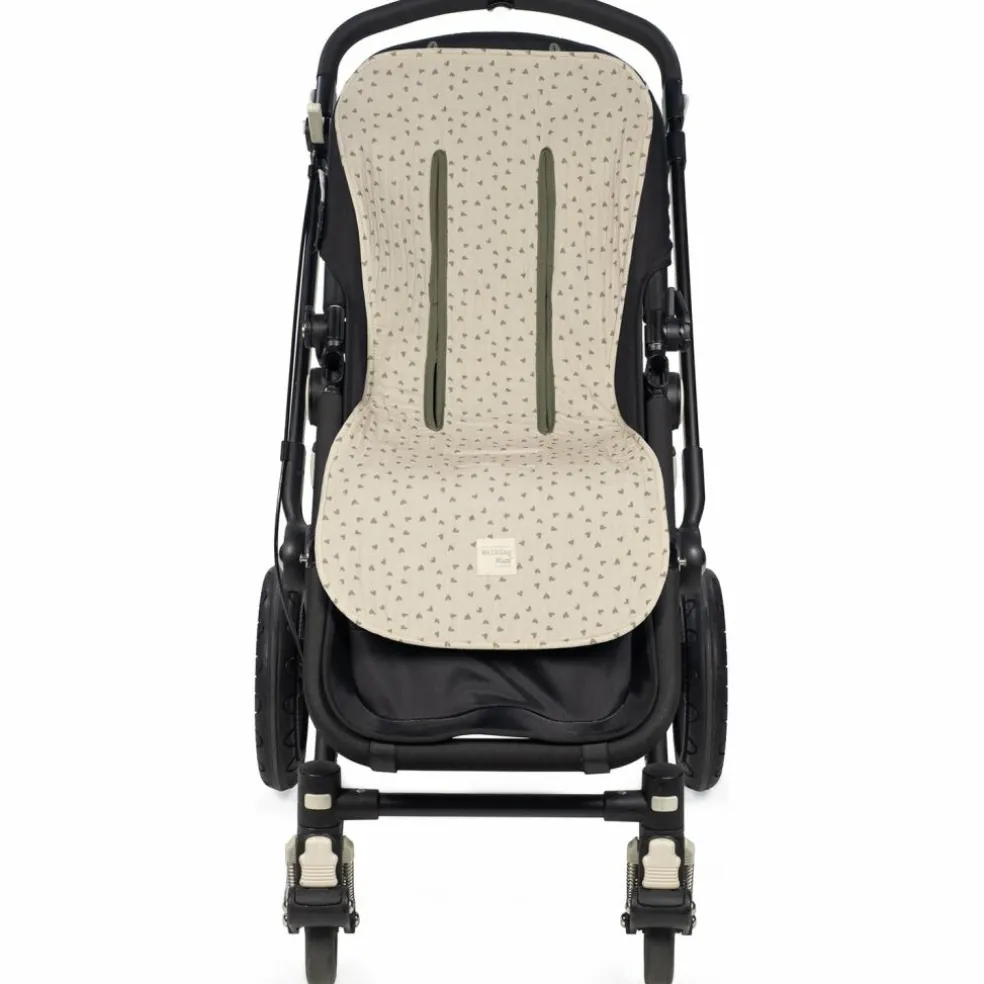 Assise pour poussette Coeurs Poppy Mousse