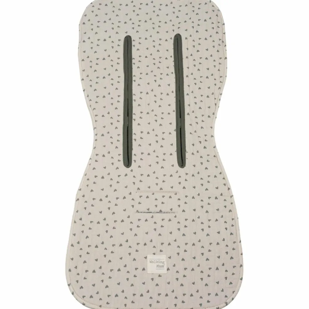 Assise pour poussette Coeurs Poppy Mousse