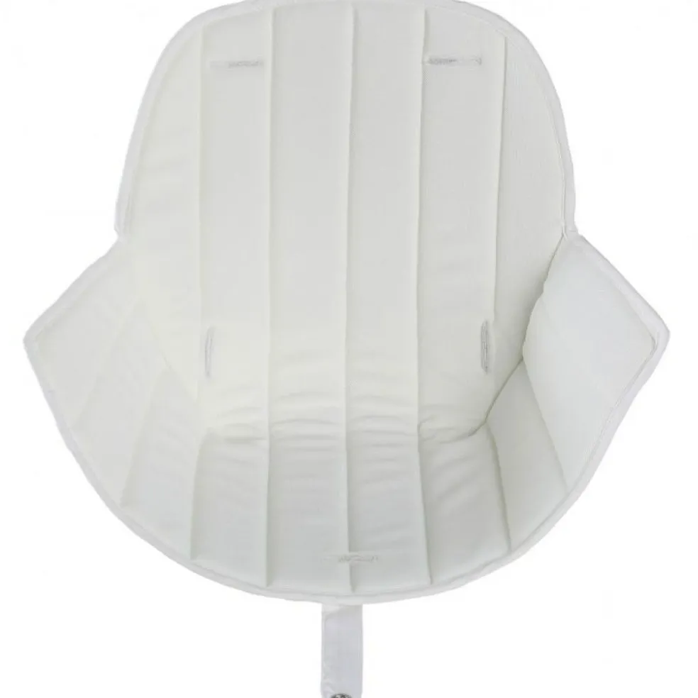 Assise tissu chaise haute Ovo Luxe blanc