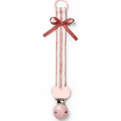 Attache sucette en bois Candy Stripes