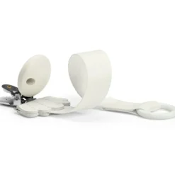 Attache sucette en bois Vanilla White