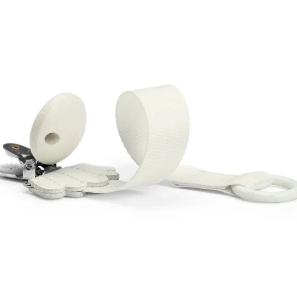 Attache sucette en bois Vanilla White