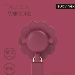 Attache sucette en silicone Wonder Viva Maganta