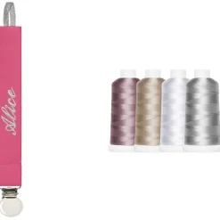 Attache sucette fuchsia (personnalisable)