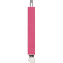 Attache sucette fuchsia (personnalisable)