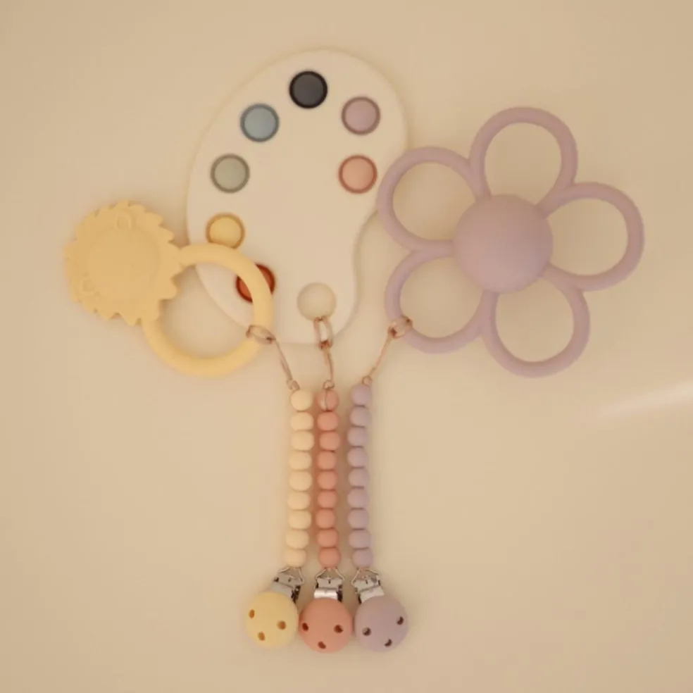 Attache sucette Hera Pale Yellow