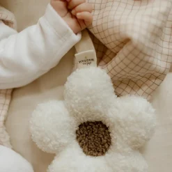 Attache tétine Fleur moumoute Ecru-Beige