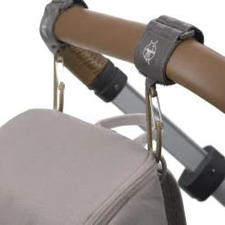 Attaches poussette pour sac à langer avec mousqueton Casual anthracite