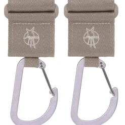 Attaches poussette pour sac à langer avec mousqueton rose