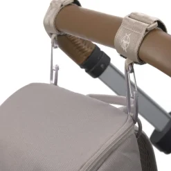 Attaches poussette pour sac à langer avec mousqueton rose