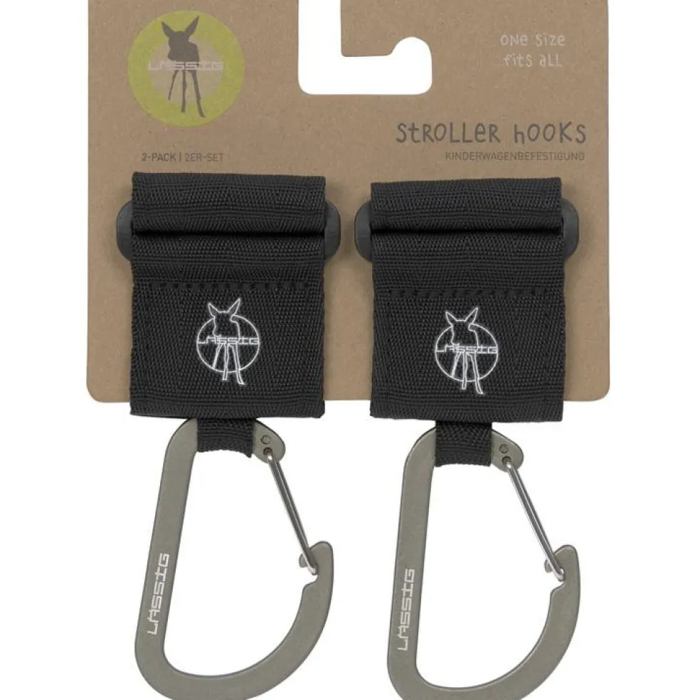 Attaches poussette pour sac à langer avec mousqueton Casual noir