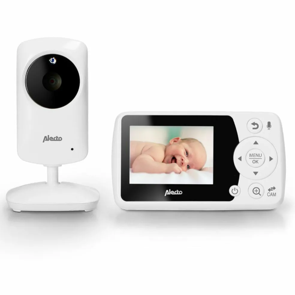 Babyphone avec caméra et écran couleur 2,4 pouces