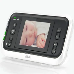 Babyphone avec caméra et écran couleur 2,4 pouces Blanc-Anthracite