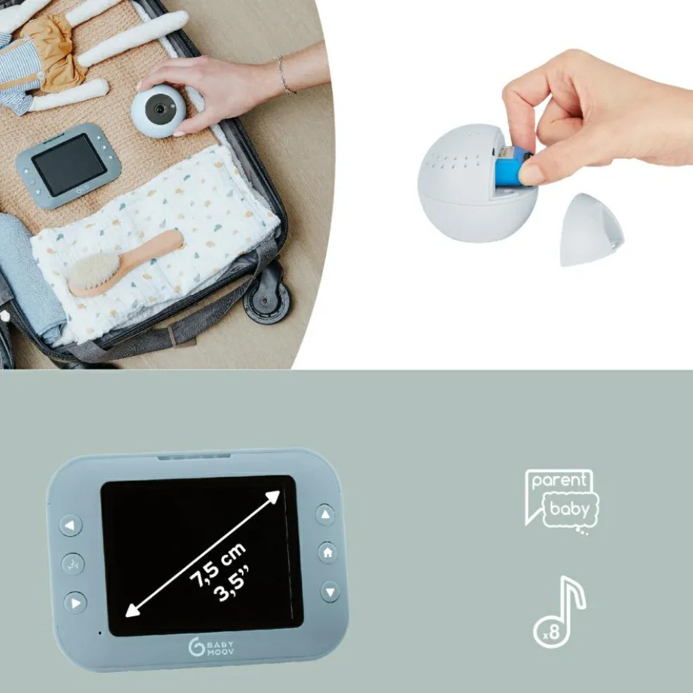 Babyphone avec caméra sans fil Yoo Roll