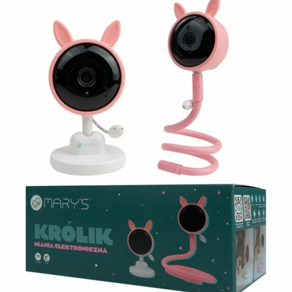 Babyphone connecté Lapin Rose