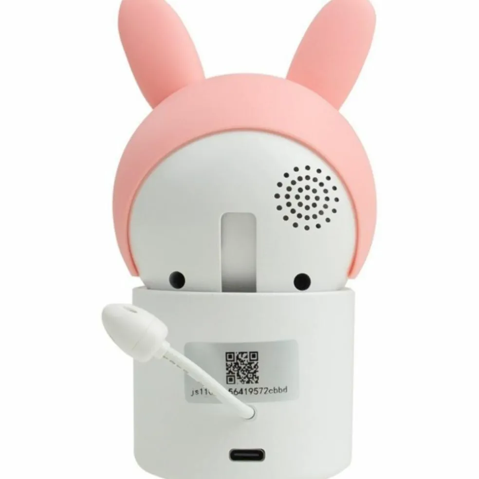 Babyphone rotatif Lapin Rose