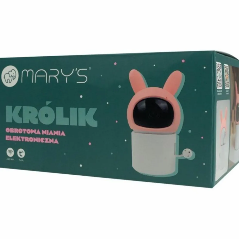 Babyphone rotatif Lapin Rose