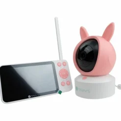 Babyphone vidéo avec caméra 2 en 1 Lapin Rose