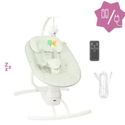 Balancelle électronique avec télécommande Crème