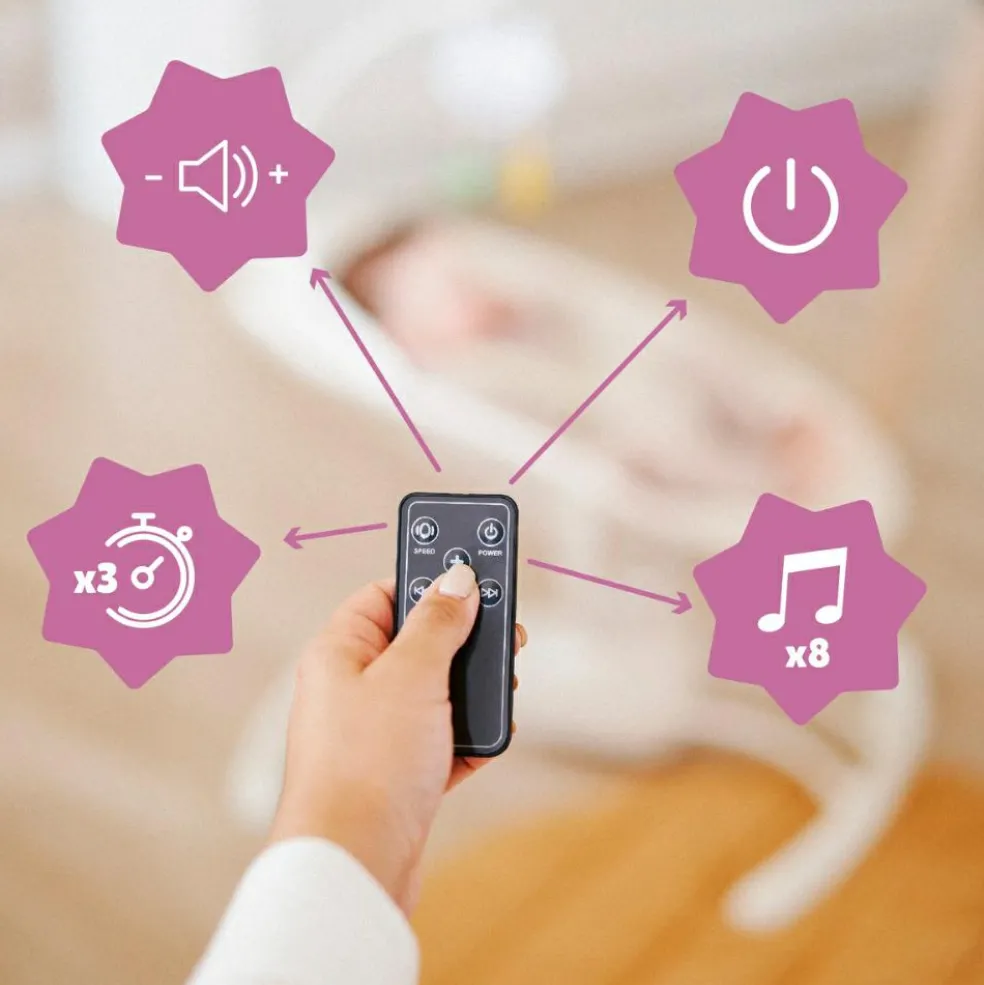 Balancelle électronique avec télécommande Crème