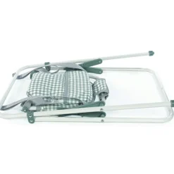 Balancelle pour poupée Tom Vichy vert