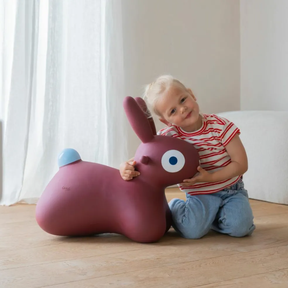 Ballon sauteur Hoppi Lapin Bordeaux