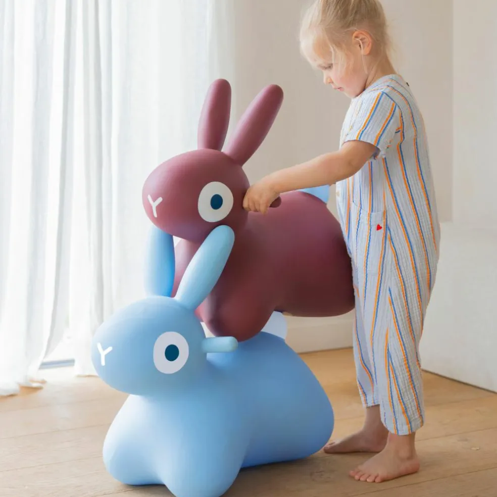 Ballon sauteur Hoppi Lapin Bordeaux