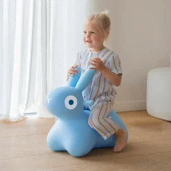 Ballon sauteur Hoppi Lapin Bleu