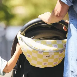 Banane à langer Comme un bonbon Romy damier jaune