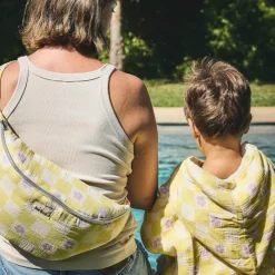 Banane à langer Comme un bonbon Romy damier jaune