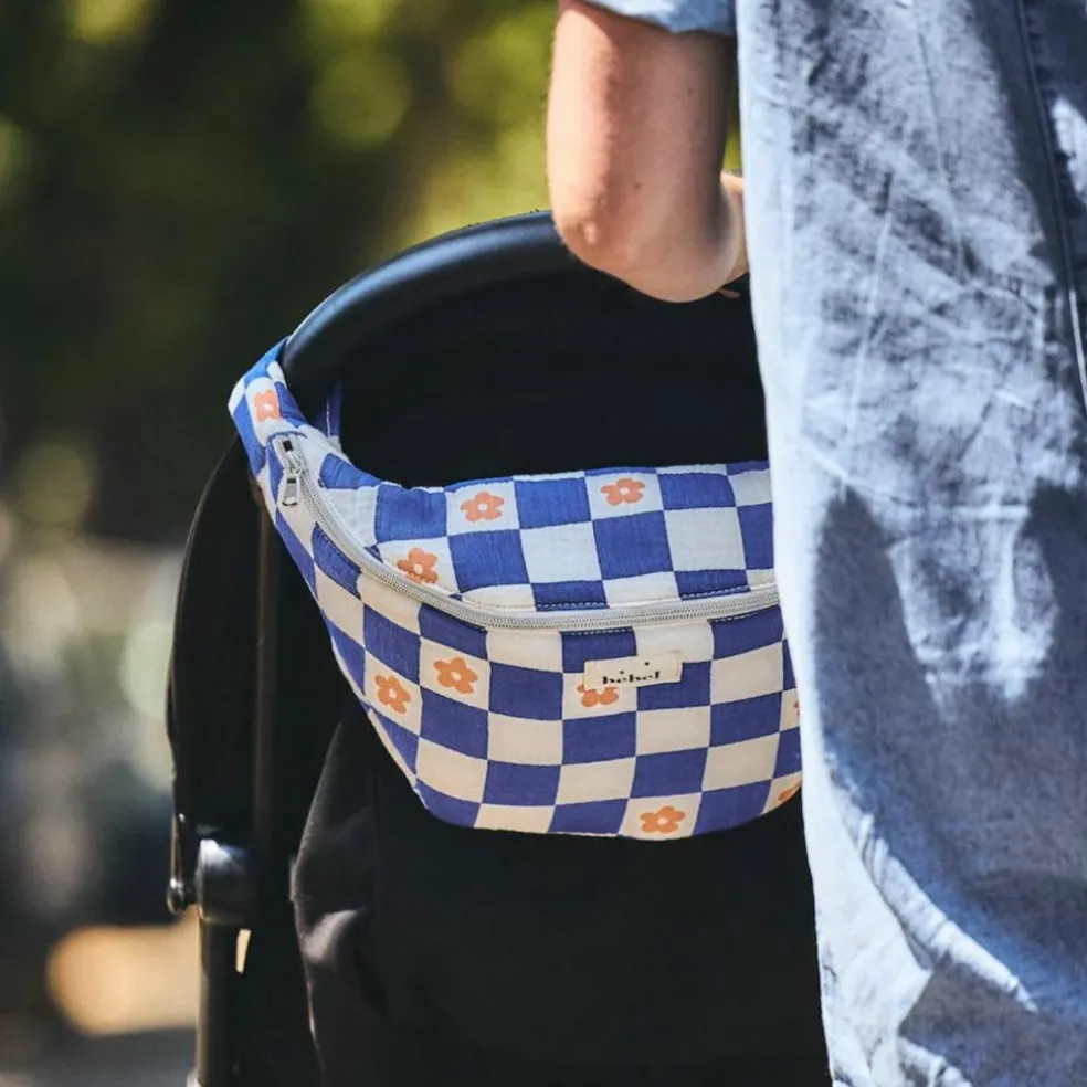 Banane à langer Comme un bonbon Romy damier bleu