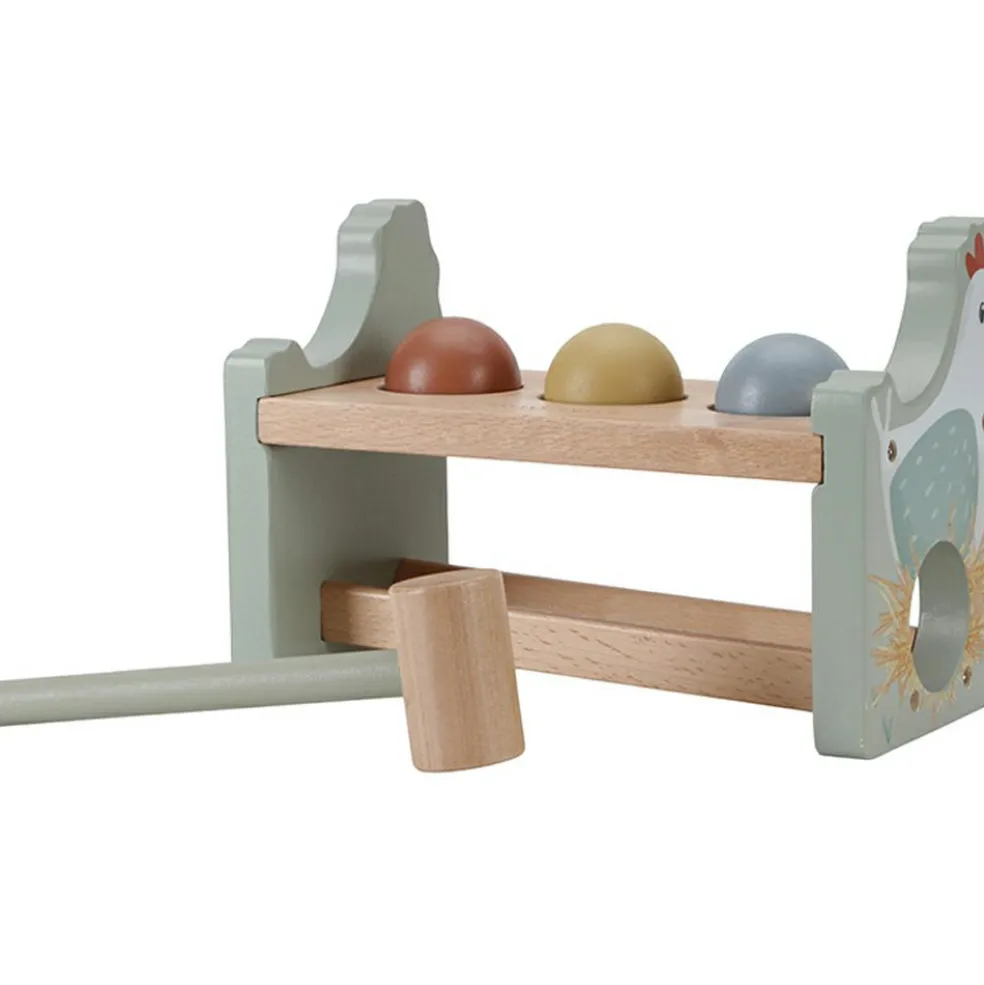 Banc à marteler en bois Little Farm