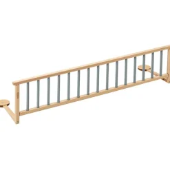 Barrière de lit en bois Audrey hybride bleu gris 127 cm