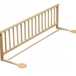 Barrière de lit en bois de hêtre Audrey Brut 127 cm