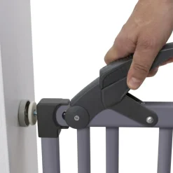 Barrière de porte à pressions Grise (68 à 102 cm)