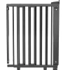 Barrière de porte pivotante en bois Noir (58-105 cm)