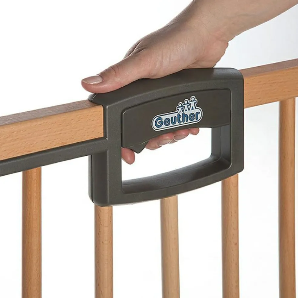 Barrière Easy Lock Wood Plus avec adaptateur escalier (84 à 92 cm)