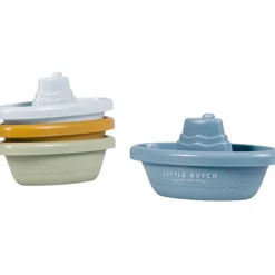 Bateaux de bain à empiler bleu