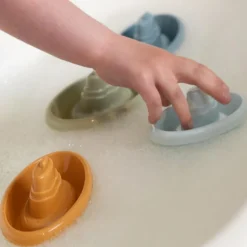 Bateaux de bain à empiler bleu