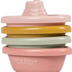 Bateaux de bain à empiler rose